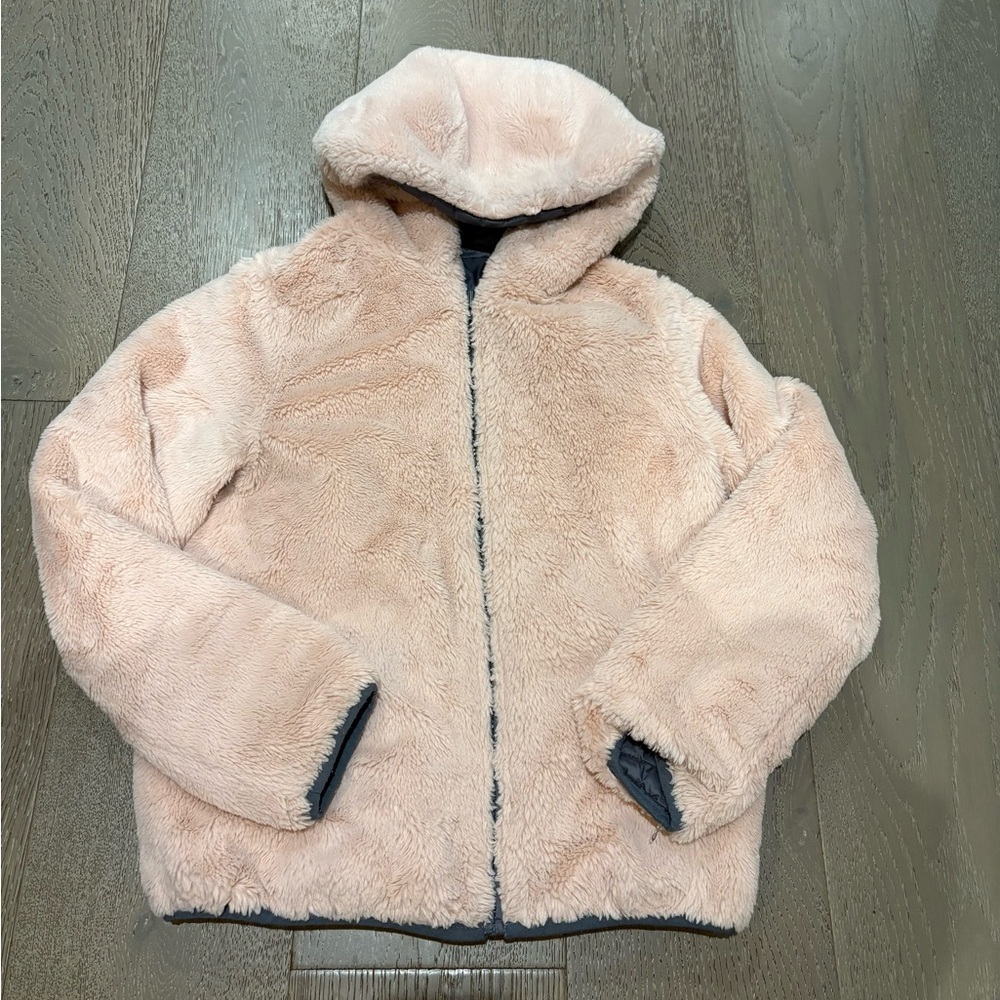 Abercrombie Kids Charcoal Reversible Puffer Jacket - Picture 7 of 8